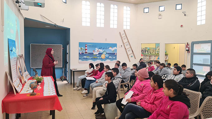 مدرسة أجيال الابتدائية - جلجولية تتوّج الدّفعة الاولى من فائزي منتدى القراءة المدرسيّ